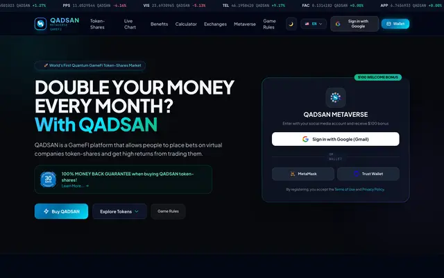 QADSAN interface preview